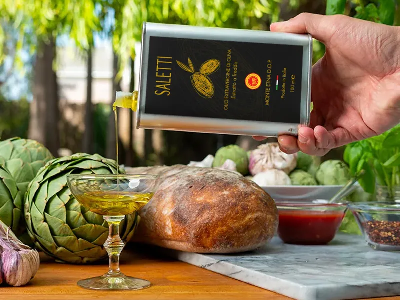 Fratelli Saletti - Olio DOP Monte Etna - Lattina